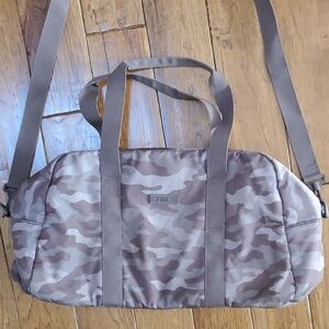Pink Victoria's Secret Bora Camo Duffle Bag